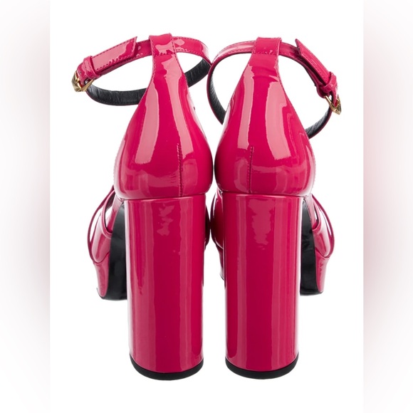 BRAND NEW VERSACE Medusa Insignia Patent Leather D'Orsay Pumps - Picture 3 of 10